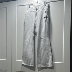 Calvin Klein Light Gray Flare Sweatpants